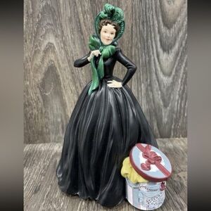GONE WITH THE WIND, SAN FRANCISCO MUSIC BOX CO. Scarlett Mourning Dress Bonnet